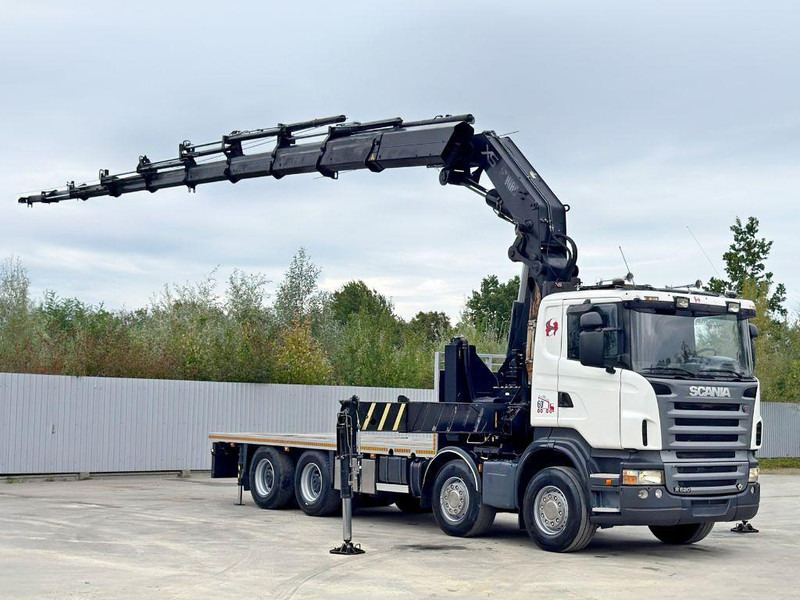 Scania R 620*PLATFORM 6,45m*HIAB 600 E - 9 + FUNK / 8x4 - شاحنات مسطحة, شاحنة كرين: صورة 2 Scania R 620*PLATFORM 6,45m*HIAB 600 E - 9 + FUNK / 8x4 - شاحنات مسطحة, شاحنة كرين: صورة 2