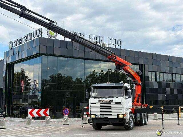 Scania R143 HL 6x2 PALFINGER PK44002 Crane Kran - شاحنات مسطحة, شاحنة كرين: صورة 3 Scania R143 HL 6x2 PALFINGER PK44002 Crane Kran - شاحنات مسطحة, شاحنة كرين: صورة 3