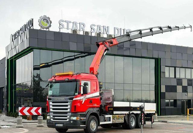 Scania R500 6x2 PALFINGER PK 29002 Crane Kran - شاحنات مسطحة, شاحنة كرين: صورة 1 Scania R500 6x2 PALFINGER PK 29002 Crane Kran - شاحنات مسطحة, شاحنة كرين: صورة 1
