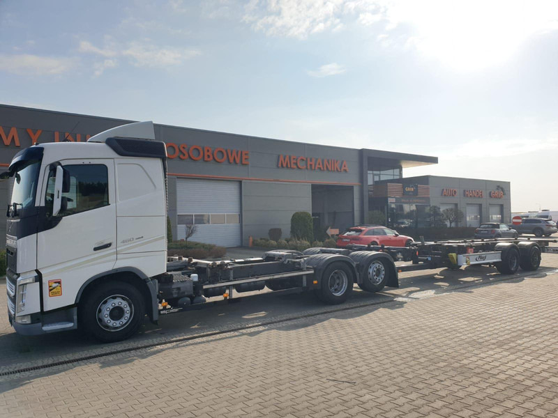 Volvo FH 460 EURO 6 BDF SWAP CHASSIS + TRAILER FLIEGL TWP180 - شاحنة هيكل كابينة: صورة 2 Volvo FH 460 EURO 6 BDF SWAP CHASSIS + TRAILER FLIEGL TWP180 - شاحنة هيكل كابينة: صورة 2