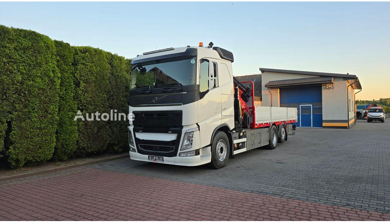 Volvo FH 540 - Flatbed+crane 6x2 - شاحنات مسطحة, شاحنة كرين: صورة 1 Volvo FH 540 - Flatbed+crane 6x2 - شاحنات مسطحة, شاحنة كرين: صورة 1