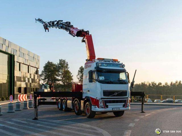 Volvo FH500 8x4 PALFINGER PK 60002 F Crane Tractor - شاحنات مسطحة, شاحنة كرين: صورة 3 Volvo FH500 8x4 PALFINGER PK 60002 F Crane Tractor - شاحنات مسطحة, شاحنة كرين: صورة 3
