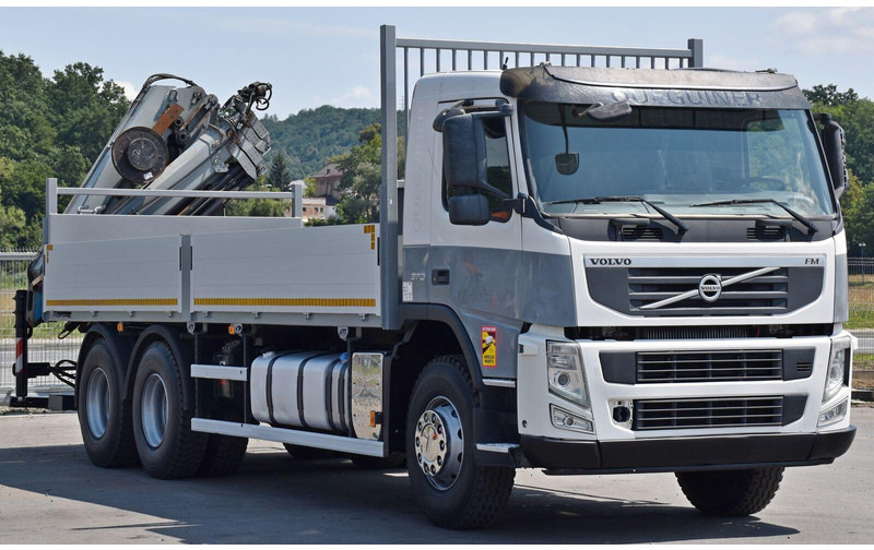 Volvo FM 370 - شاحنات مسطحة, شاحنة كرين: صورة 3 Volvo FM 370 - شاحنات مسطحة, شاحنة كرين: صورة 3