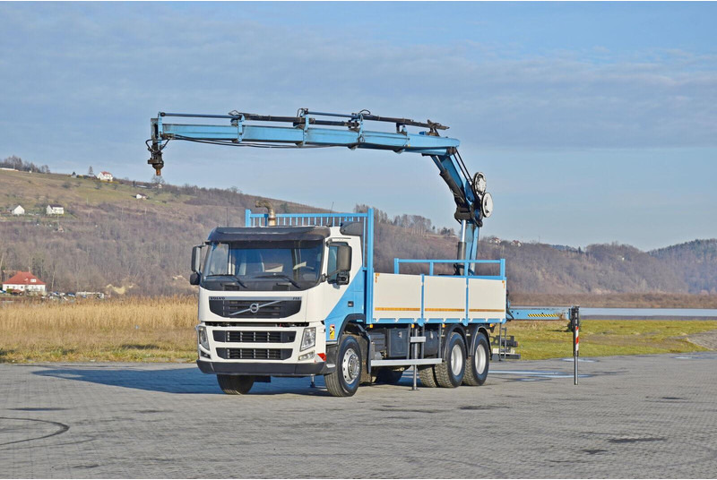 Volvo FM 410 - شاحنات مسطحة, شاحنة كرين: صورة 2 Volvo FM 410 - شاحنات مسطحة, شاحنة كرين: صورة 2