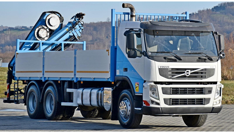 Volvo FM 410 - شاحنات مسطحة, شاحنة كرين: صورة 3 Volvo FM 410 - شاحنات مسطحة, شاحنة كرين: صورة 3