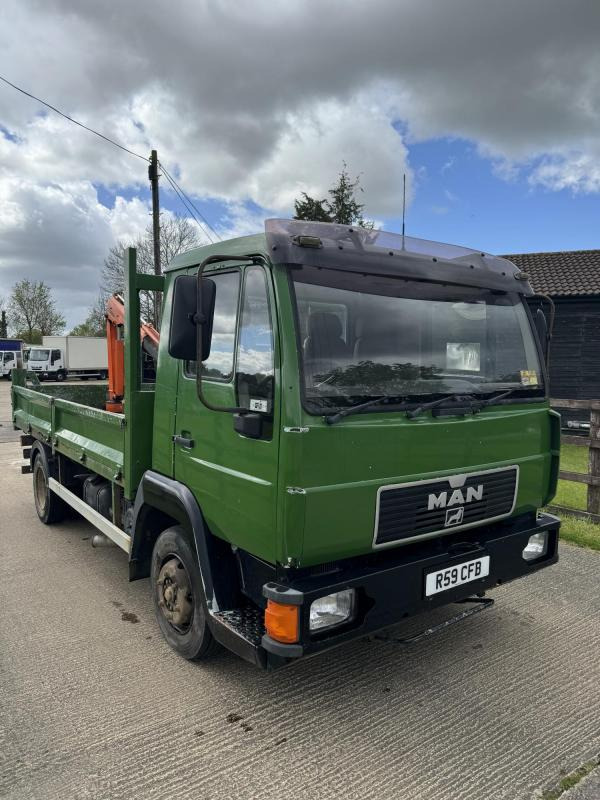 M.A.N. 8.163 Manual 7.5 Ton Dropside with Crane - شاحنات مسطحة, شاحنة كرين: صورة 3 M.A.N. 8.163 Manual 7.5 Ton Dropside with Crane - شاحنات مسطحة, شاحنة كرين: صورة 3