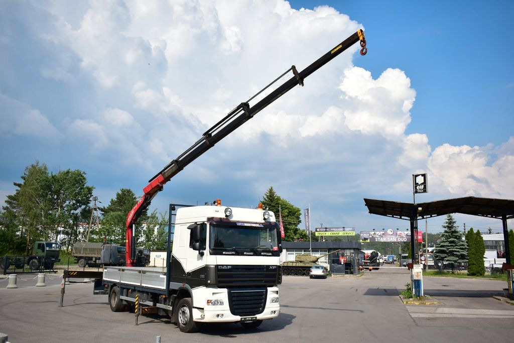 DAF XF 105.410 4x2 FASSI F 190 Trailer - شاحنة كرين, شاحنات مسطحة: صورة 1 DAF XF 105.410 4x2 FASSI F 190 Trailer - شاحنة كرين, شاحنات مسطحة: صورة 1