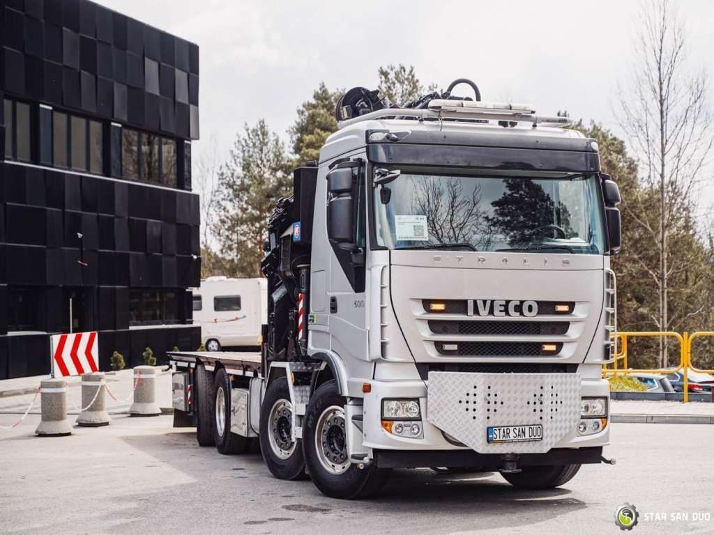 Iveco STRALIS AS320S50Y 8x2 HMF 8520-0K6 FLY JIB Winc - شاحنة كرين: صورة 4 Iveco STRALIS AS320S50Y 8x2 HMF 8520-0K6 FLY JIB Winc - شاحنة كرين: صورة 4