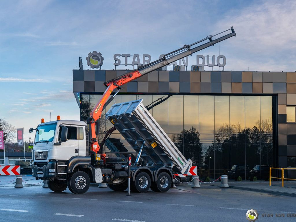 MAN 6x6 TGS 26.360 PALFINGER PK 18002 Kipper KRAN - شاحنة قلاب, شاحنة كرين: صورة 1 MAN 6x6 TGS 26.360 PALFINGER PK 18002 Kipper KRAN - شاحنة قلاب, شاحنة كرين: صورة 1