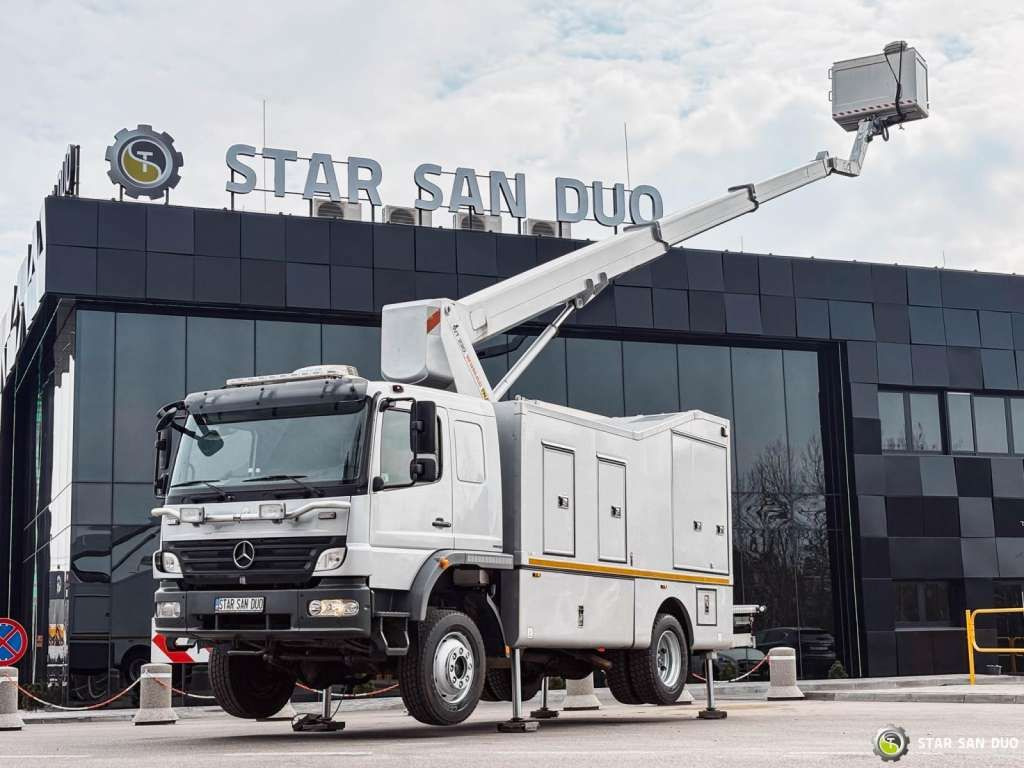 Mercedes-Benz 1529 4x4 Atego Lift Palfinger Wumag WT 230 - منصة تلسكوبية محمولة على شاحنة: صورة 3 Mercedes-Benz 1529 4x4 Atego Lift Palfinger Wumag WT 230 - منصة تلسكوبية محمولة على شاحنة: صورة 3
