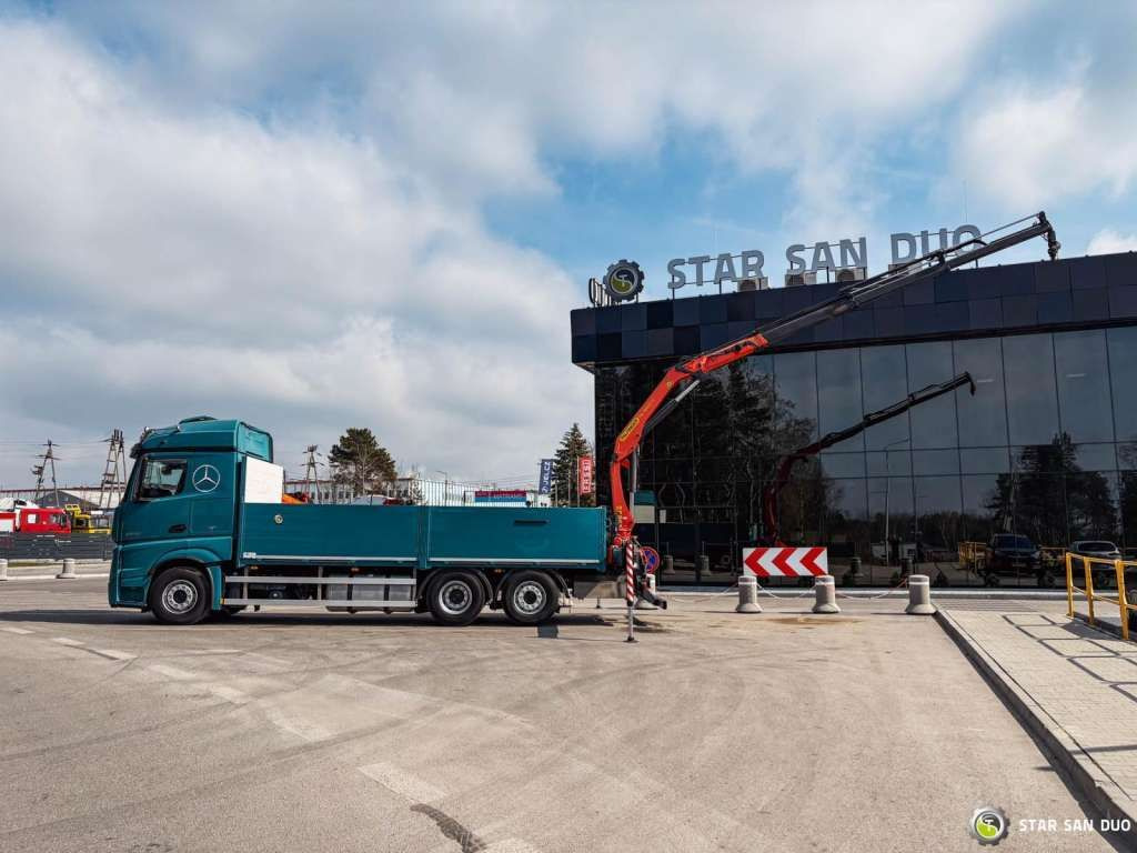 Mercedes-Benz ACTROS 2545 6x2 Palfinger PK 16001 HDS Crane Mercedes-Benz ACTROS 2545 6x2 Palfinger PK 16001 HDS Crane - شاحنة كرين, شاحنات مسطحة: صورة 2 Mercedes-Benz ACTROS 2545 6x2 Palfinger PK 16001 HDS Crane Mercedes-Benz ACTROS 2545 6x2 Palfinger PK 16001 HDS Crane - شاحنة كرين, شاحنات مسطحة: صورة 2