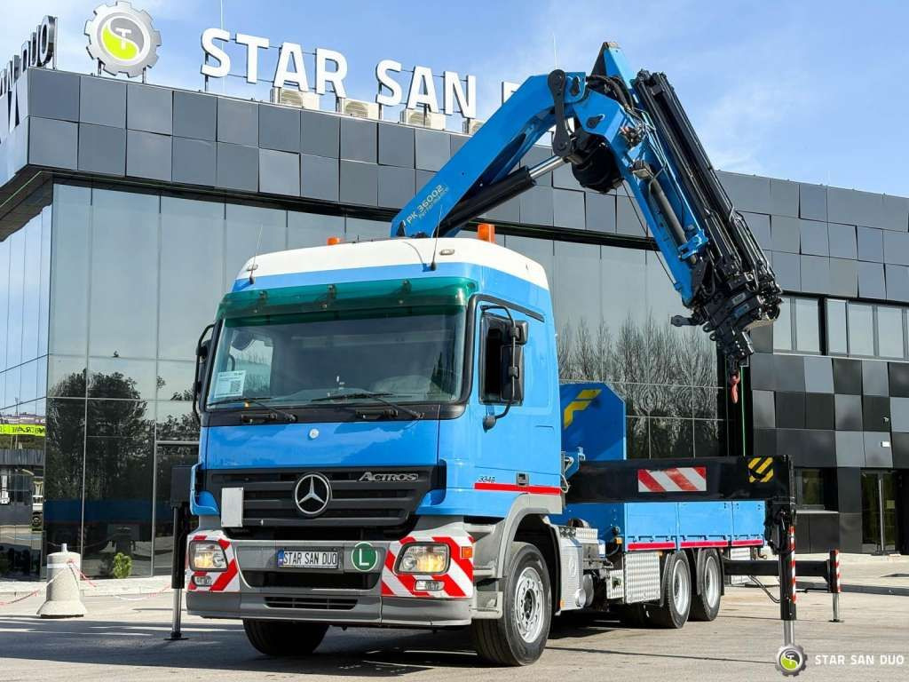 Mercedes-Benz ACTROS 2646L 6x4 PALFINGER 36002 Euro 5 Winch - شاحنة كرين: صورة 1 Mercedes-Benz ACTROS 2646L 6x4 PALFINGER 36002 Euro 5 Winch - شاحنة كرين: صورة 1