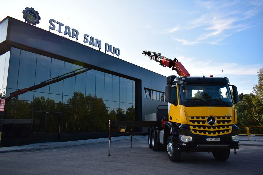Mercedes-Benz AROCS 3345 6x6 PALFINGER PK 33002 EURO 6 KRAN - شاحنة كرين, شاحنات مسطحة: صورة 5 Mercedes-Benz AROCS 3345 6x6 PALFINGER PK 33002 EURO 6 KRAN - شاحنة كرين, شاحنات مسطحة: صورة 5