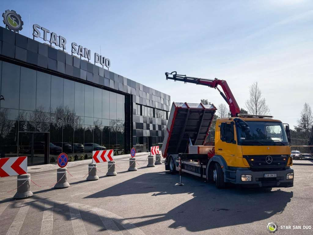 Mercedes-Benz AXOR 1824 4x2 HMF 975 HDS Crane Rotator Kipper Mercedes-Benz AXOR 1824 4x2 HMF 975 HDS Crane Rotator Kipper - شاحنة كرين, شاحنة قلاب: صورة 5 Mercedes-Benz AXOR 1824 4x2 HMF 975 HDS Crane Rotator Kipper Mercedes-Benz AXOR 1824 4x2 HMF 975 HDS Crane Rotator Kipper - شاحنة كرين, شاحنة قلاب: صورة 5