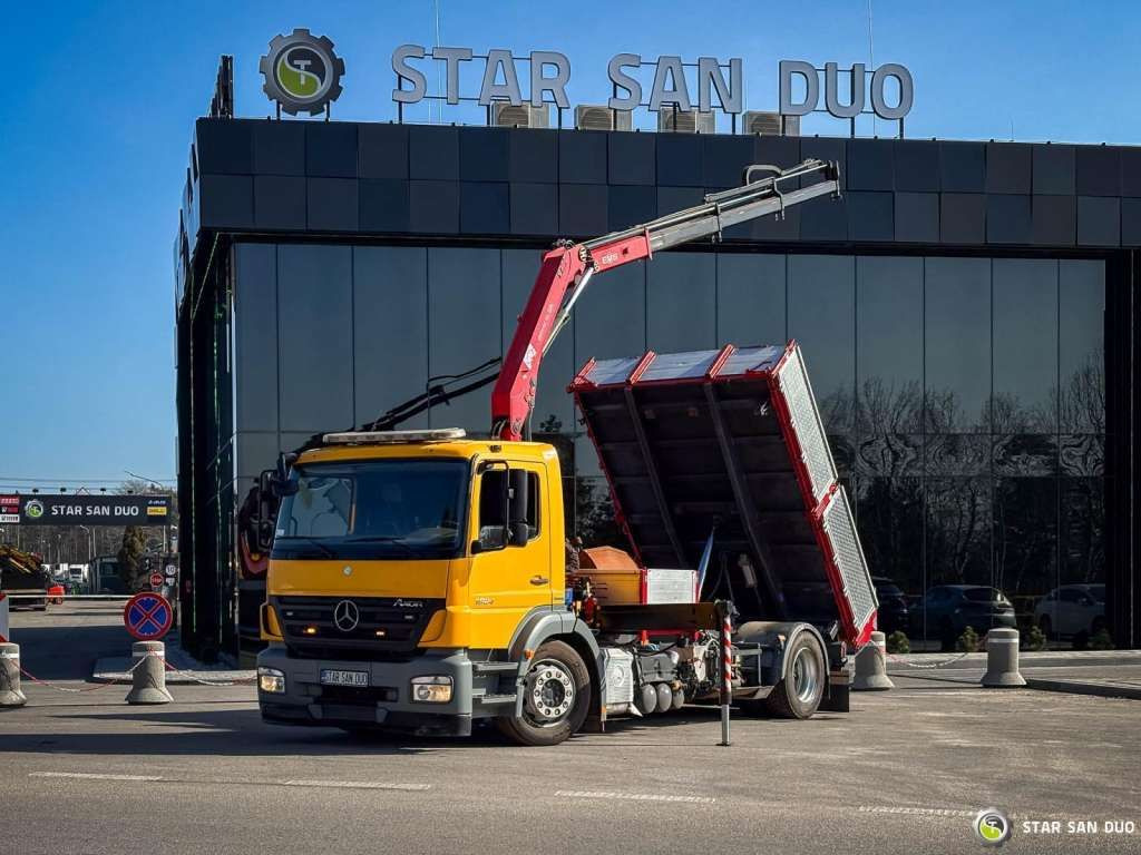 Mercedes-Benz AXOR 1824 4x2 HMF 975 HDS Crane Rotator Kipper Mercedes-Benz AXOR 1824 4x2 HMF 975 HDS Crane Rotator Kipper - شاحنة كرين, شاحنة قلاب: صورة 1 Mercedes-Benz AXOR 1824 4x2 HMF 975 HDS Crane Rotator Kipper Mercedes-Benz AXOR 1824 4x2 HMF 975 HDS Crane Rotator Kipper - شاحنة كرين, شاحنة قلاب: صورة 1