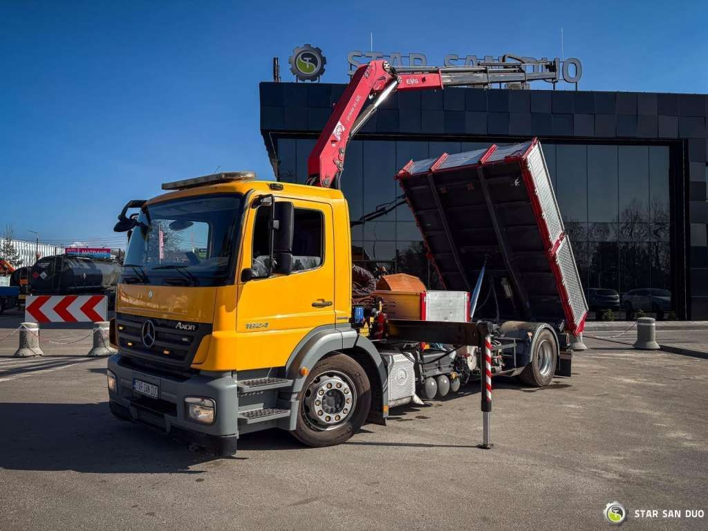 Mercedes-Benz AXOR 1824 4x2 HMF 975 HDS Crane Rotator Kipper - شاحنة كرين: صورة 4 Mercedes-Benz AXOR 1824 4x2 HMF 975 HDS Crane Rotator Kipper - شاحنة كرين: صورة 4