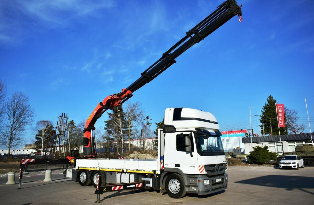 Mercedes-Benz Actros 2546 6x2 Palfinger PK 53002 Crane Kran - شاحنة كرين, شاحنات مسطحة: صورة 1 Mercedes-Benz Actros 2546 6x2 Palfinger PK 53002 Crane Kran - شاحنة كرين, شاحنات مسطحة: صورة 1