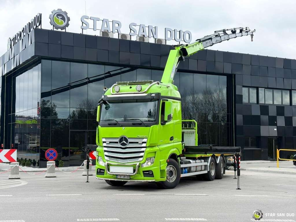 Mercedes-Benz Actros 6x2 HMF 3220 K7 Crane Mercedes-Benz Actros 6x2 HMF 3220 K7 Crane - شاحنة كرين, شاحنات مسطحة: صورة 1 Mercedes-Benz Actros 6x2 HMF 3220 K7 Crane Mercedes-Benz Actros 6x2 HMF 3220 K7 Crane - شاحنة كرين, شاحنات مسطحة: صورة 1