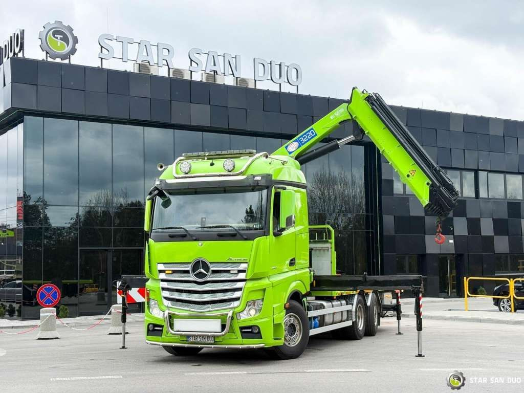 Mercedes-Benz Actros 6x2 HMF 3220 K7 Crane Mercedes-Benz Actros 6x2 HMF 3220 K7 Crane - شاحنة كرين, شاحنات مسطحة: صورة 5 Mercedes-Benz Actros 6x2 HMF 3220 K7 Crane Mercedes-Benz Actros 6x2 HMF 3220 K7 Crane - شاحنة كرين, شاحنات مسطحة: صورة 5