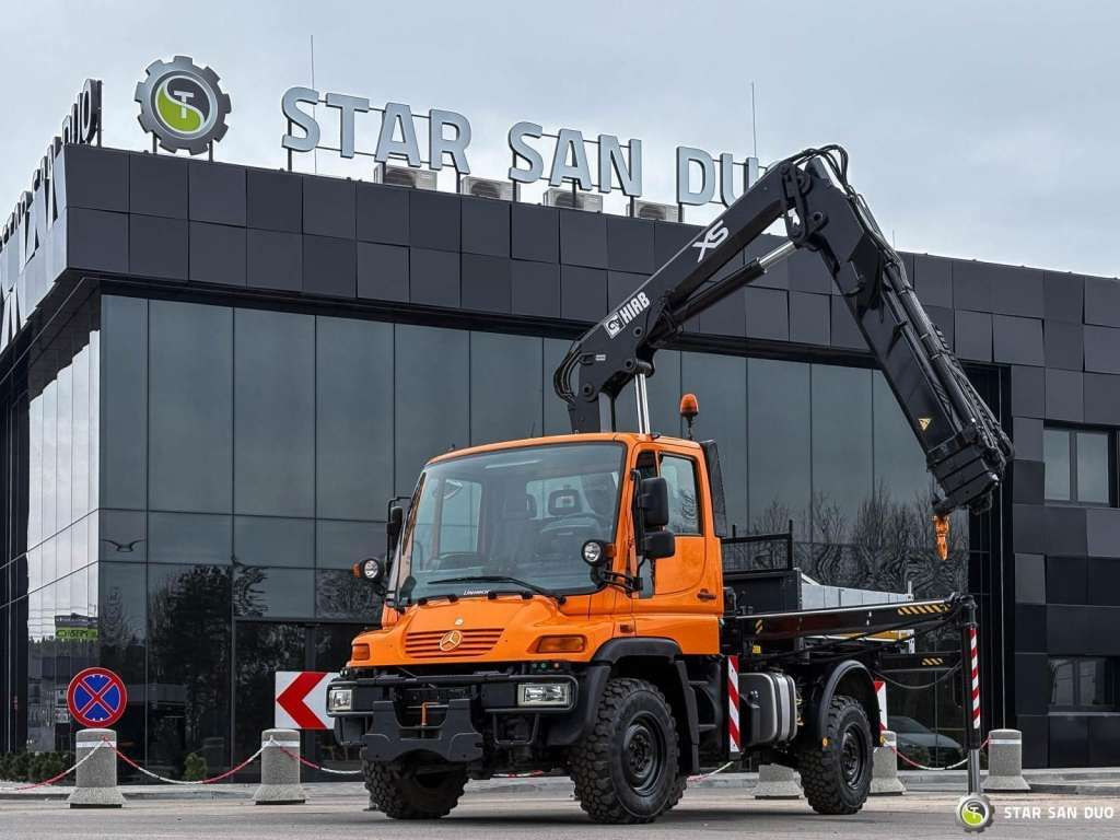 شاحنة كرين, شاحنات مسطحة Unimog Mercedes-Benz UNIMOG U300 4x4 HIAB 122 D-3 CRANE Unimog Mercedes-Benz UNIMOG U300 4x4 HIAB 122 D-3 CRANE: صورة 9