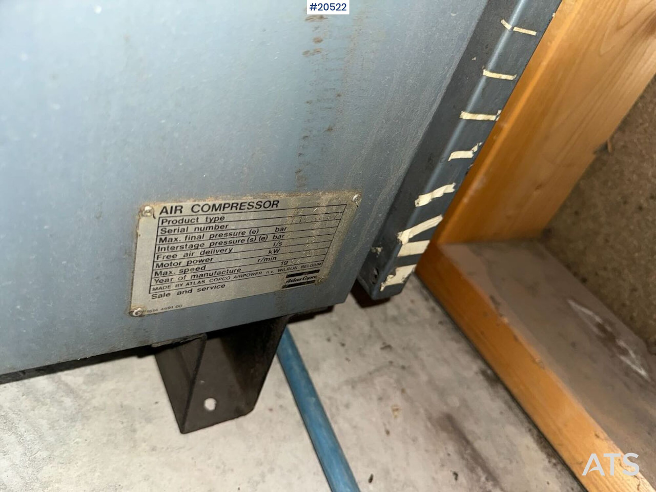 Atlas Copco GA7 - آلات البناء: صورة 4 Atlas Copco GA7 - آلات البناء: صورة 4