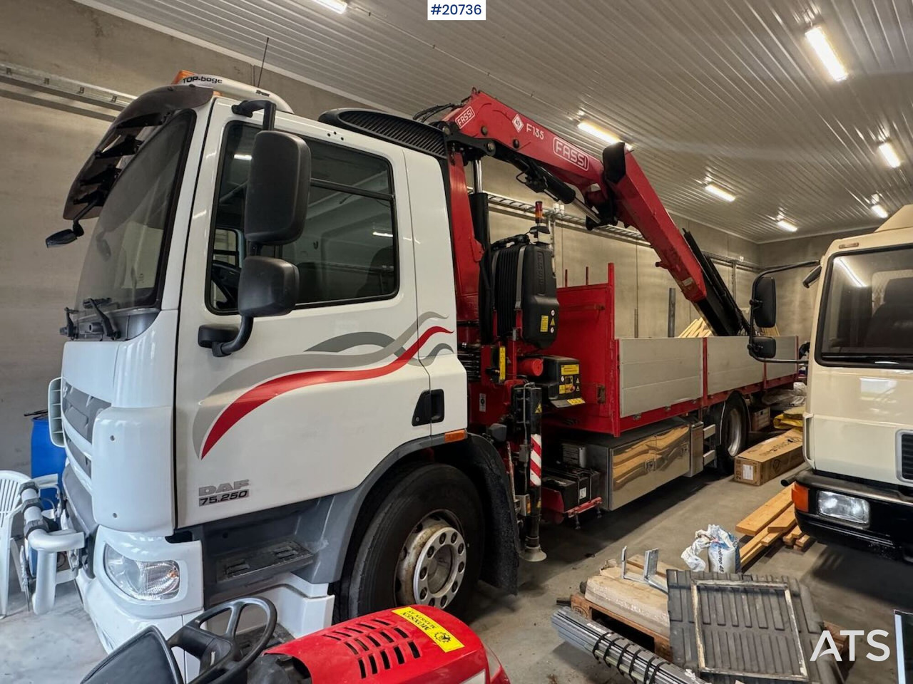 DAF CF75.250 - شاحنات مسطحة, شاحنة كرين: صورة 2 DAF CF75.250 - شاحنات مسطحة, شاحنة كرين: صورة 2