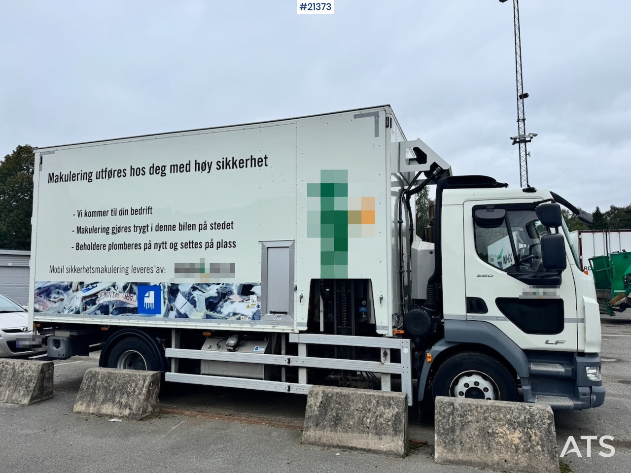 DAF LF 260 Makuleringsbil. 37 000 km! Må Sees! - آلة تمزيق صناعية, شاحنة: صورة 5 DAF LF 260 Makuleringsbil. 37 000 km! Må Sees! - آلة تمزيق صناعية, شاحنة: صورة 5