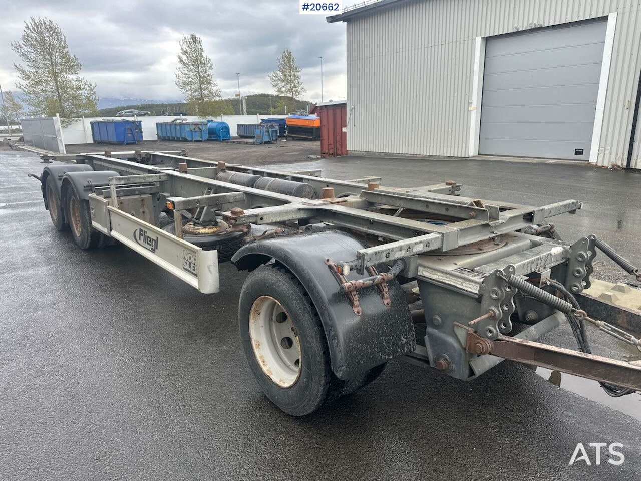 Fliegl containerhenger - مقطورة نقل الحاويات: صورة 1 Fliegl containerhenger - مقطورة نقل الحاويات: صورة 1
