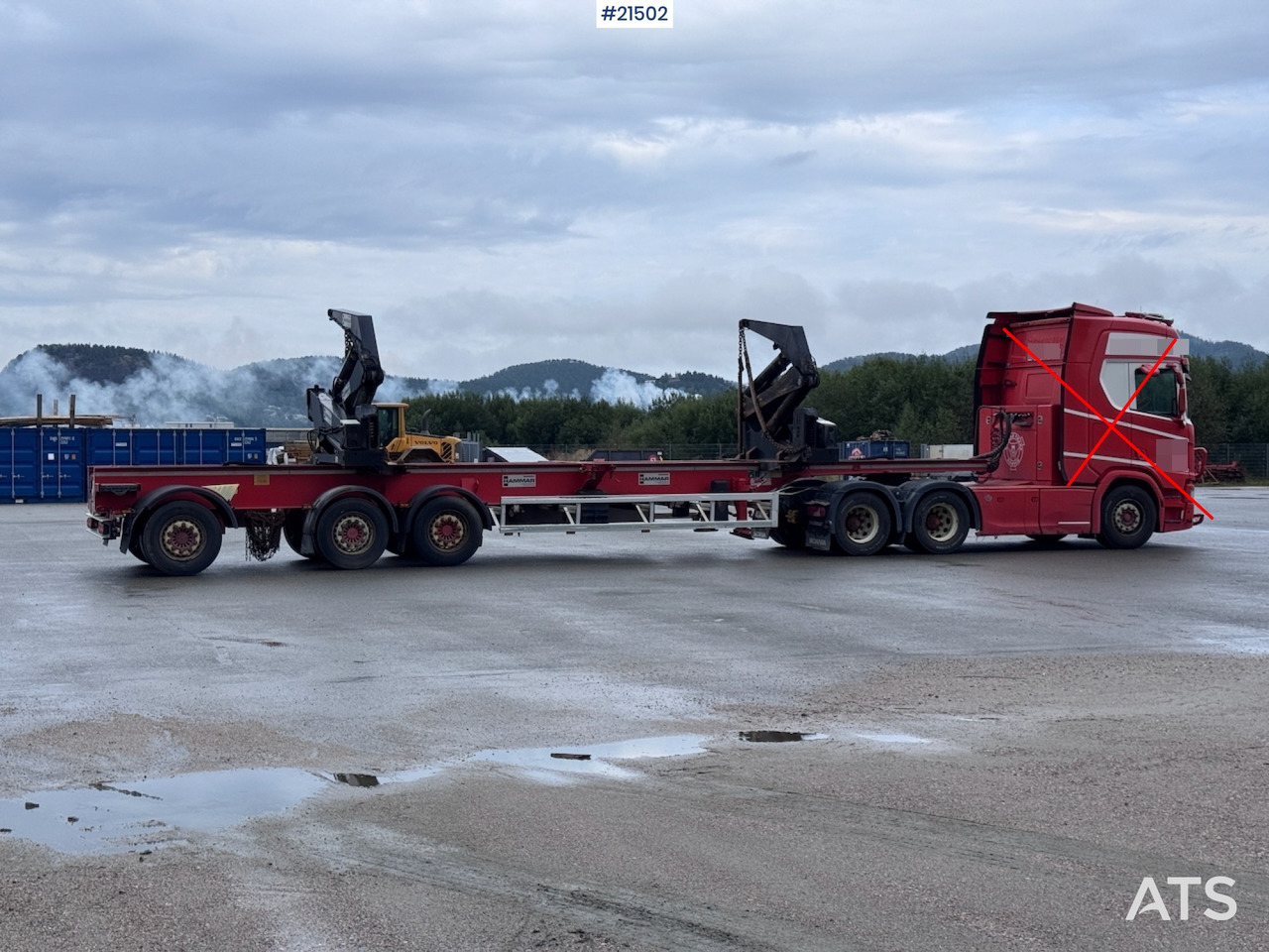 Hammar 195 S Sidelaster - نصف مقطورة شاسيه: صورة 1 Hammar 195 S Sidelaster - نصف مقطورة شاسيه: صورة 1