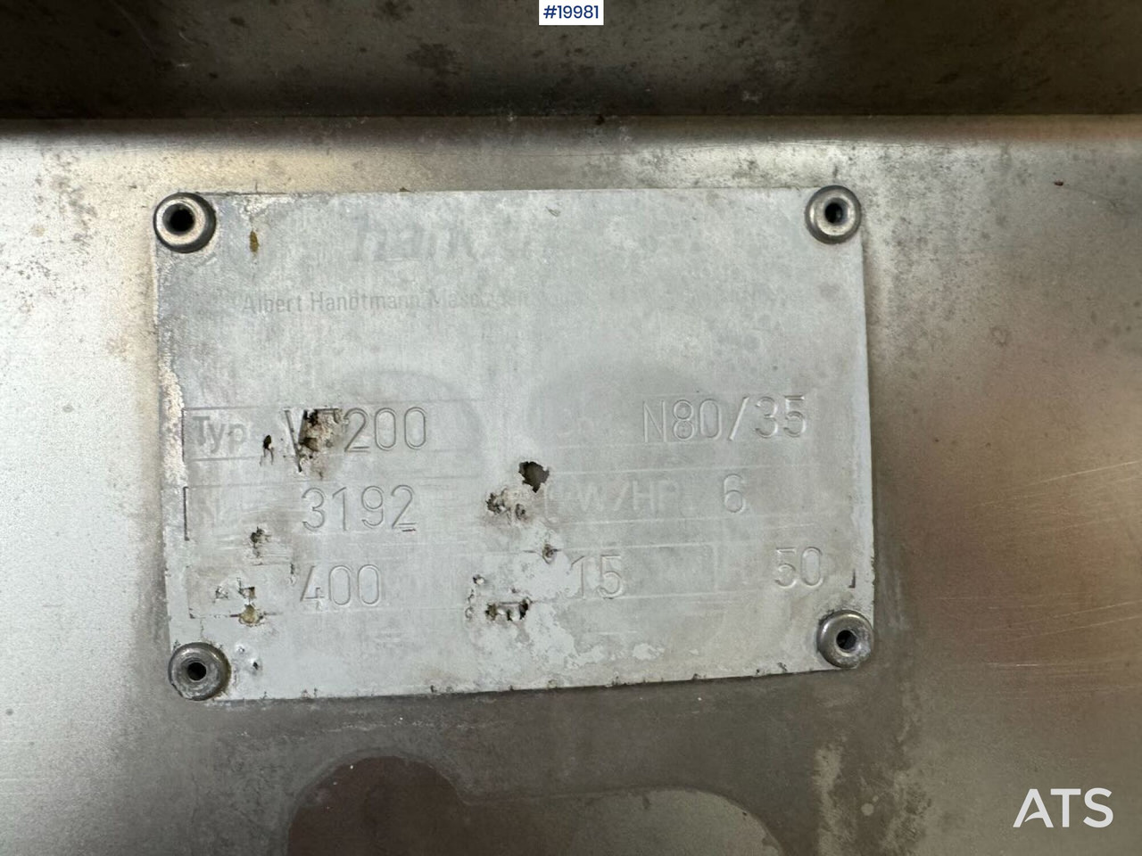 آلات البناء Handtmann VF 200: صورة 13