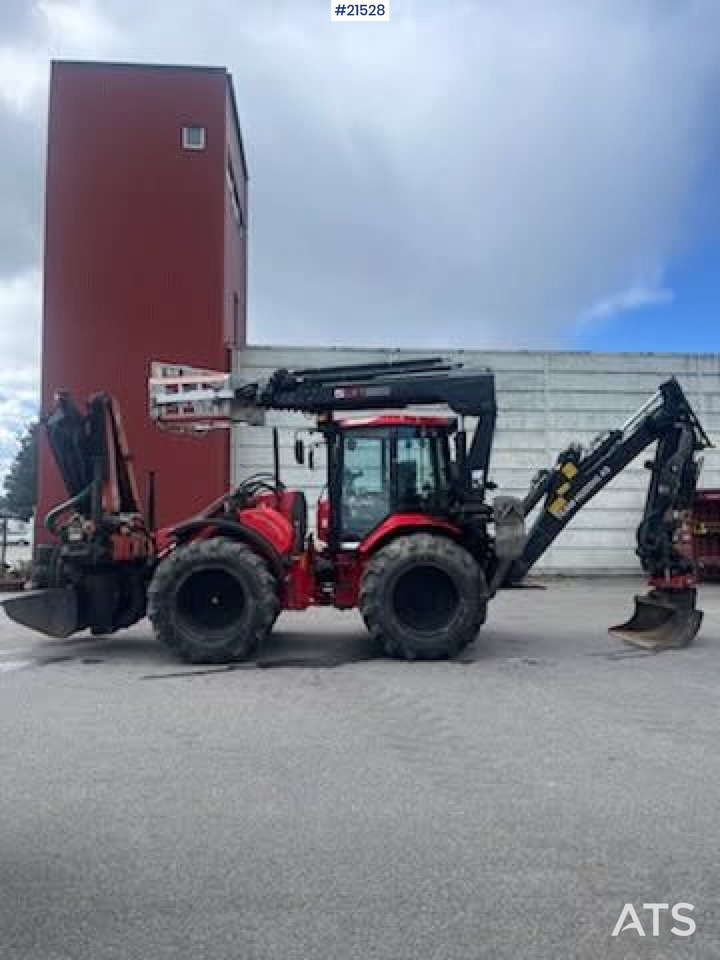 Huddig 1260C Traktorgraver m/ Palfinger kran, Lift, rototilt og skuffe - جرافة حفار: صورة 2 Huddig 1260C Traktorgraver m/ Palfinger kran, Lift, rototilt og skuffe - جرافة حفار: صورة 2