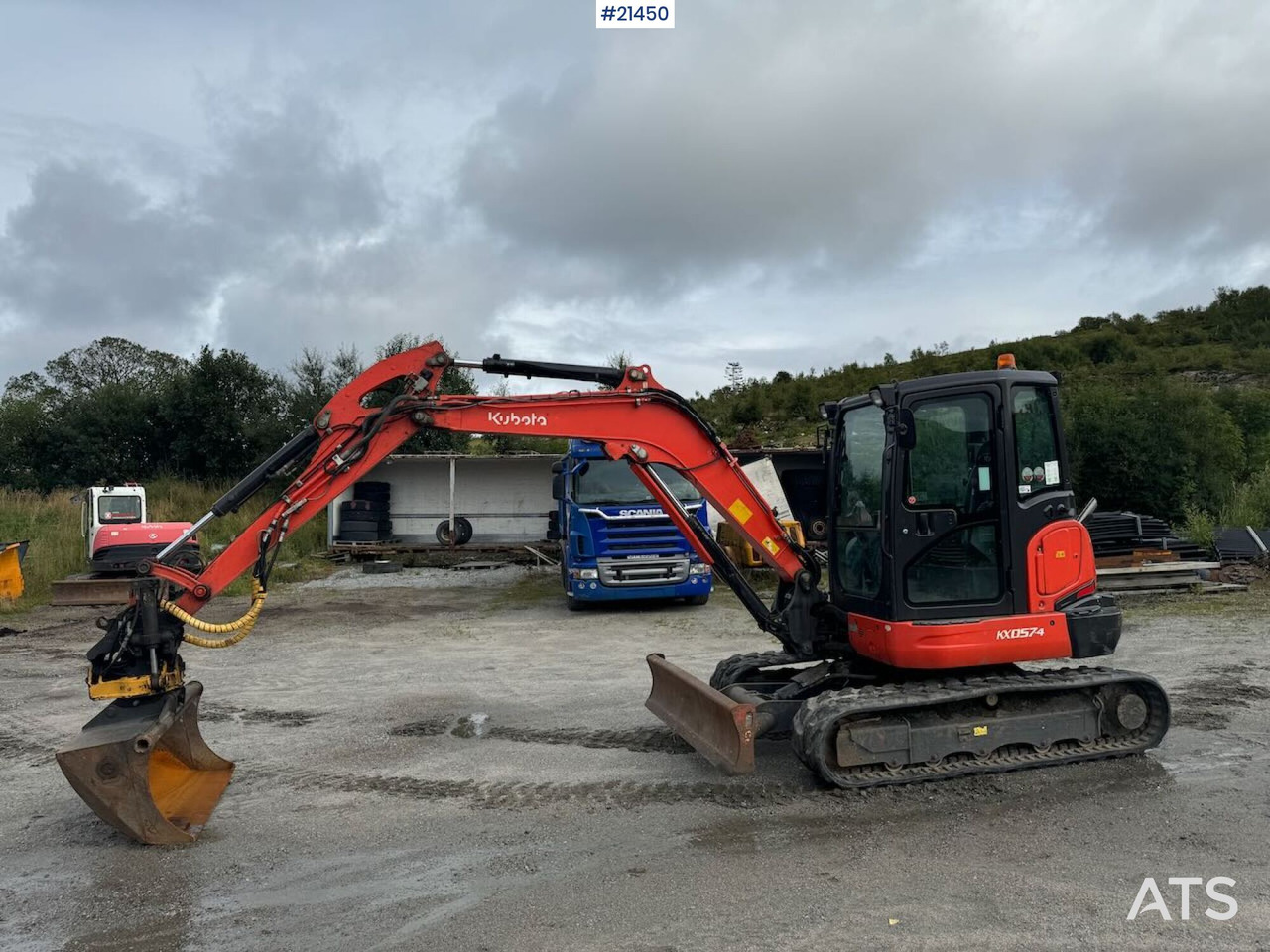 Kubota KX 057-4 - حفار زحاف: صورة 2 Kubota KX 057-4 - حفار زحاف: صورة 2