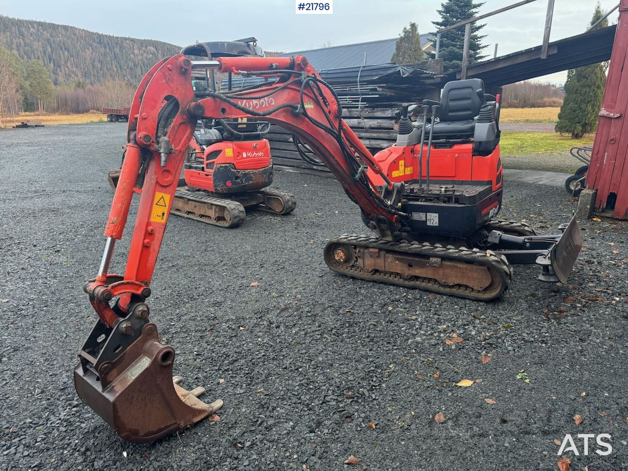 Kubota U17-3a Beltegraver m/ pusseskuffe. Spesialbygd for flytting med hellikopter. - حفارة مُصَّغرة: صورة 4 Kubota U17-3a Beltegraver m/ pusseskuffe. Spesialbygd for flytting med hellikopter. - حفارة مُصَّغرة: صورة 4