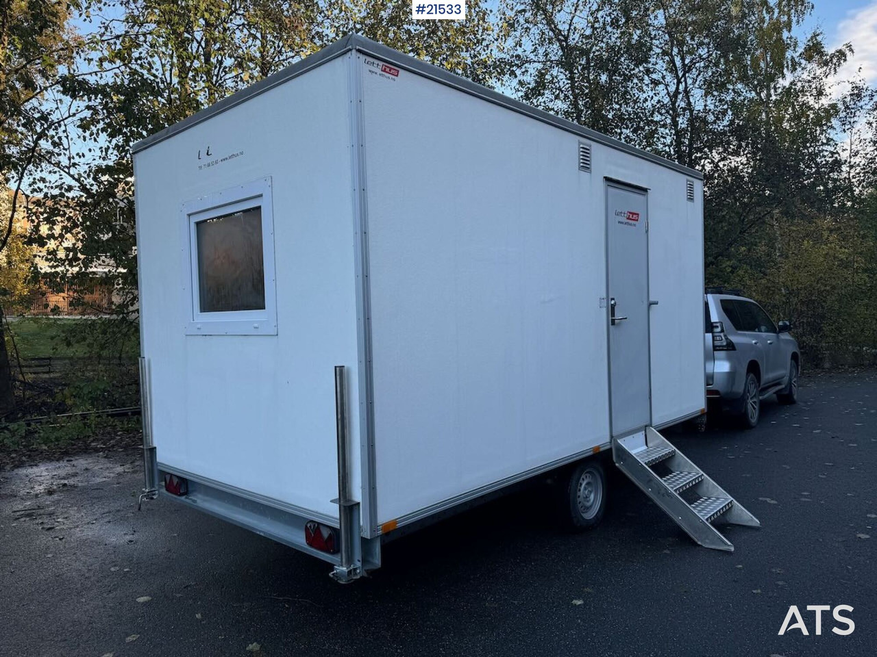 Letthus brakke - حاوية البناء, عربة مقطورة: صورة 3 Letthus brakke - حاوية البناء, عربة مقطورة: صورة 3