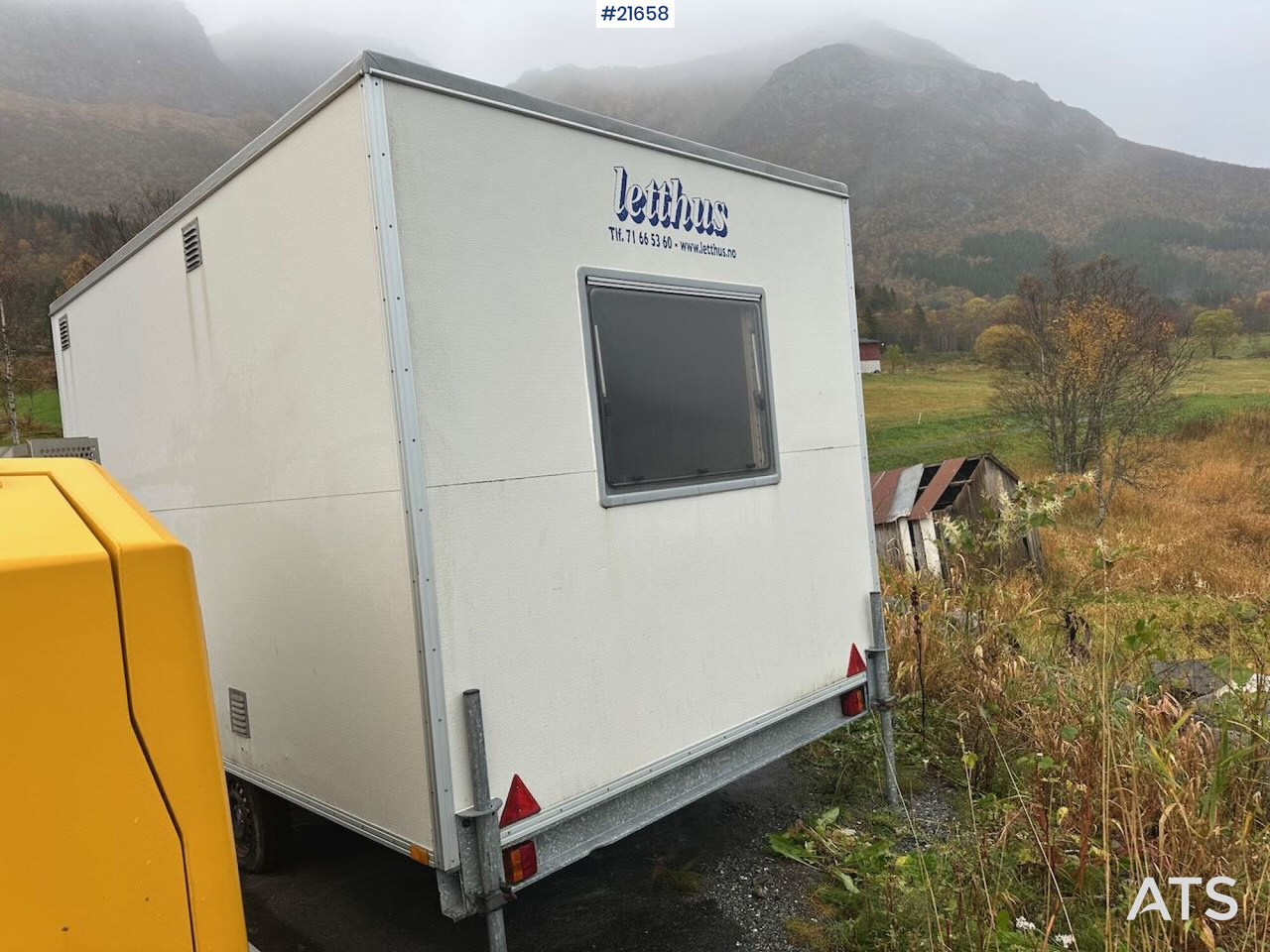 Letthus brakke - حاوية البناء, عربة مقطورة: صورة 4 Letthus brakke - حاوية البناء, عربة مقطورة: صورة 4