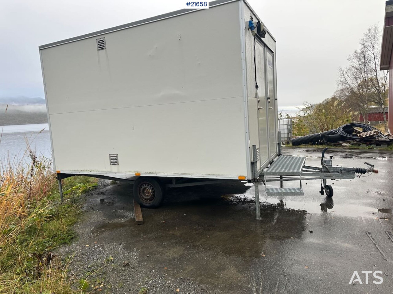 Letthus brakke - حاوية البناء, عربة مقطورة: صورة 2 Letthus brakke - حاوية البناء, عربة مقطورة: صورة 2