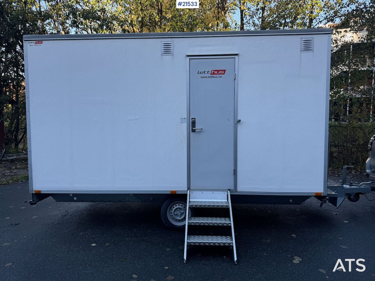 Letthus brakke - حاوية البناء, عربة مقطورة: صورة 2 Letthus brakke - حاوية البناء, عربة مقطورة: صورة 2