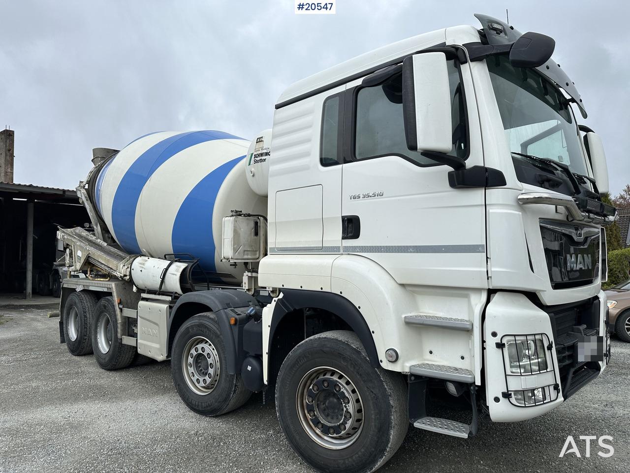 MAN TGS 35.510 8x4 betongbil med 9 meter hydr. renne (gullavtale) - شاحنة خلاطة خرسانة: صورة 4 MAN TGS 35.510 8x4 betongbil med 9 meter hydr. renne (gullavtale) - شاحنة خلاطة خرسانة: صورة 4