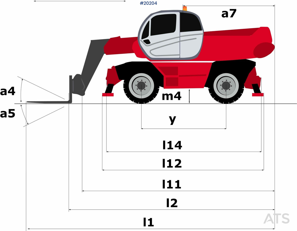 رافعة تلسكوبية Manitou MRT2550+ Teleskoptruck m/ pallegafler: صورة 39