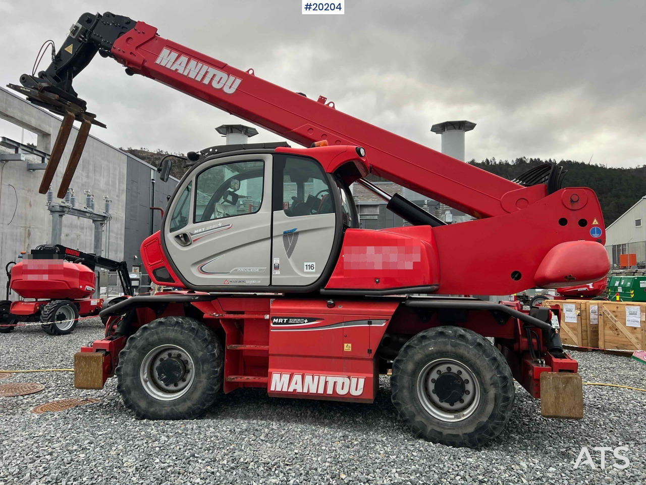 رافعة تلسكوبية Manitou MRT2550+ Teleskoptruck m/ pallegafler: صورة 6
