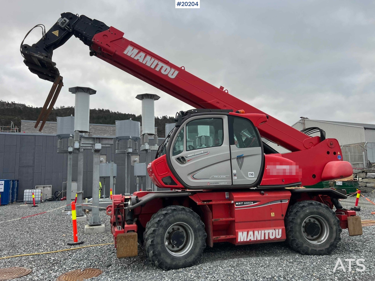 رافعة تلسكوبية Manitou MRT2550+ Teleskoptruck m/ pallegafler: صورة 8
