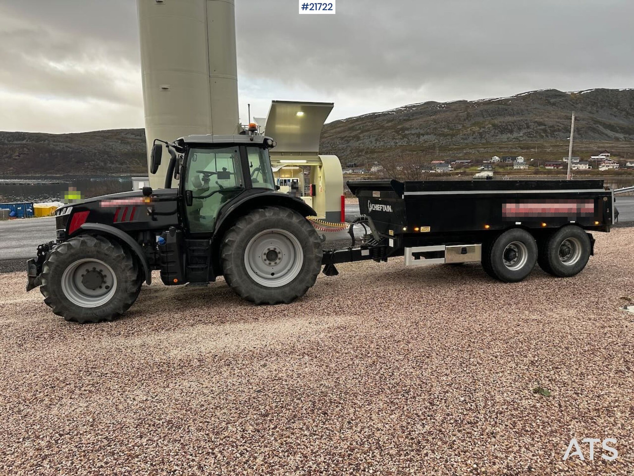 Massey Ferguson 7719 S 4x4 brøyterigget traktor m/ 2 sett dekk, snøfres og henger. SE VIDEO - آليات: صورة 2 Massey Ferguson 7719 S 4x4 brøyterigget traktor m/ 2 sett dekk, snøfres og henger. SE VIDEO - آليات: صورة 2