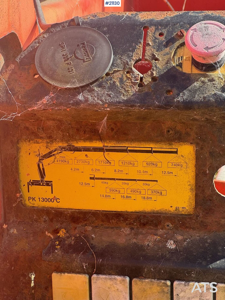 Palfinger PK 13000 - ونش كرين - شاحنة: صورة 5 Palfinger PK 13000 - ونش كرين - شاحنة: صورة 5
