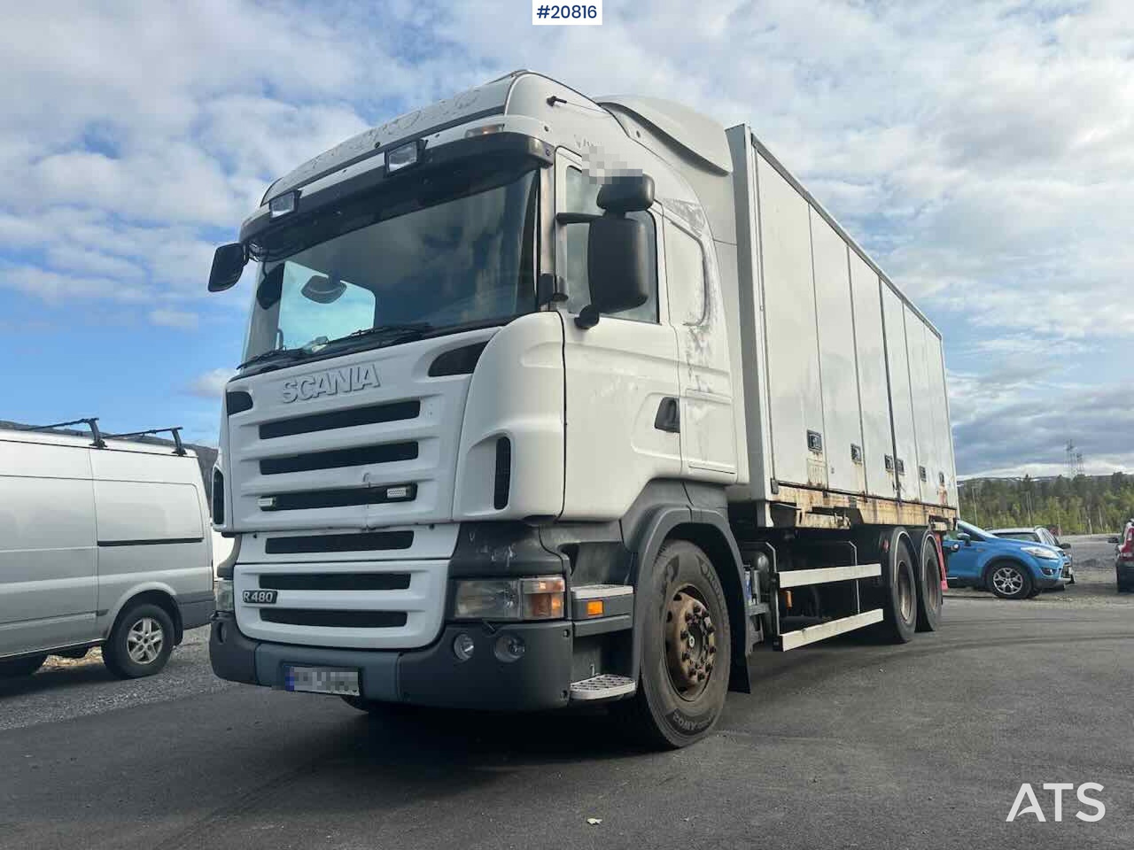 Scania R480 3 akslet conatinerbil m/ lift - شاحنة مقفلة: صورة 1 Scania R480 3 akslet conatinerbil m/ lift - شاحنة مقفلة: صورة 1