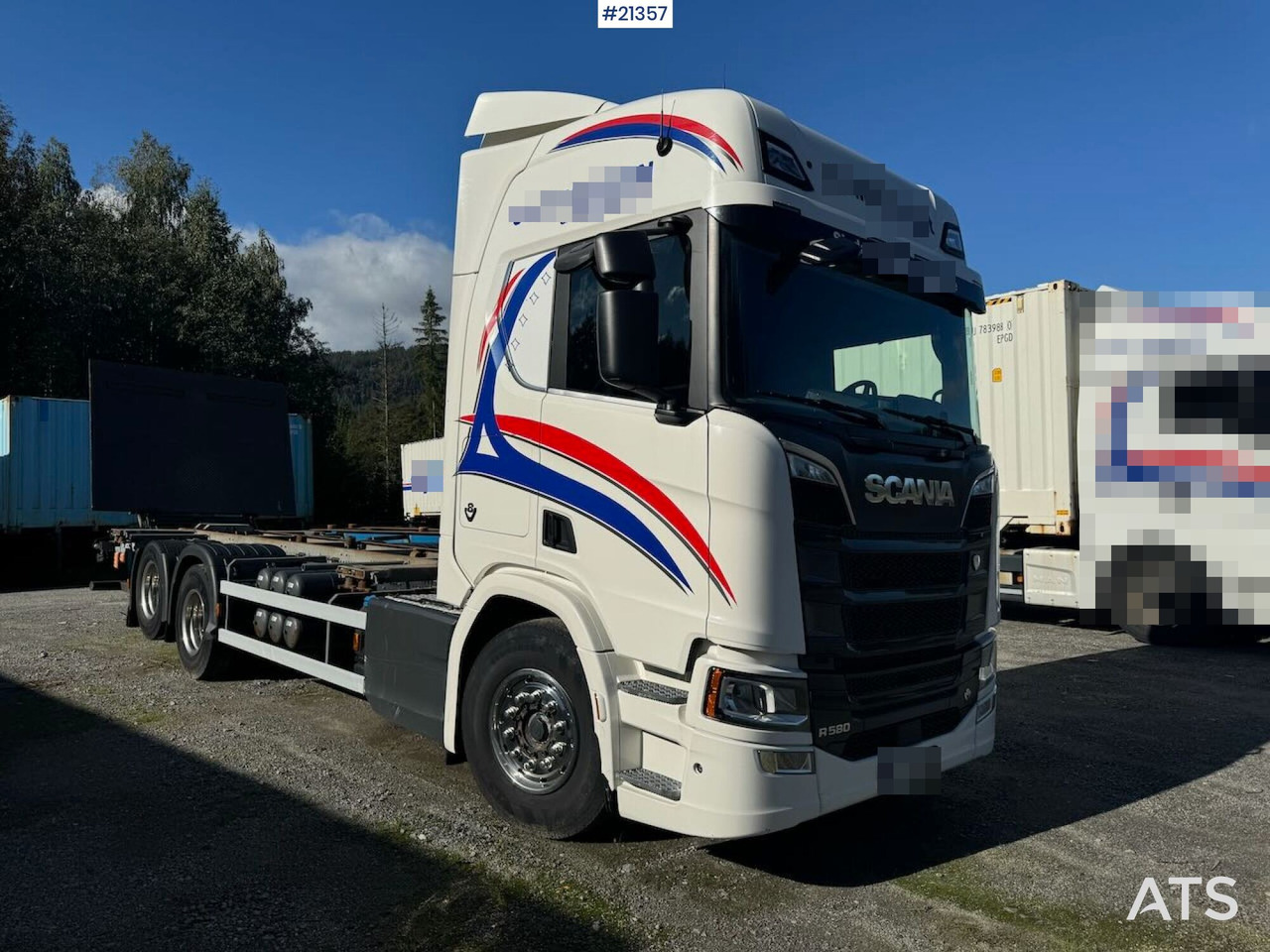 Scania R580 - شاحنات الحاويات / جسم علوي قابل للتغيير شاحنة: صورة 5 Scania R580 - شاحنات الحاويات / جسم علوي قابل للتغيير شاحنة: صورة 5