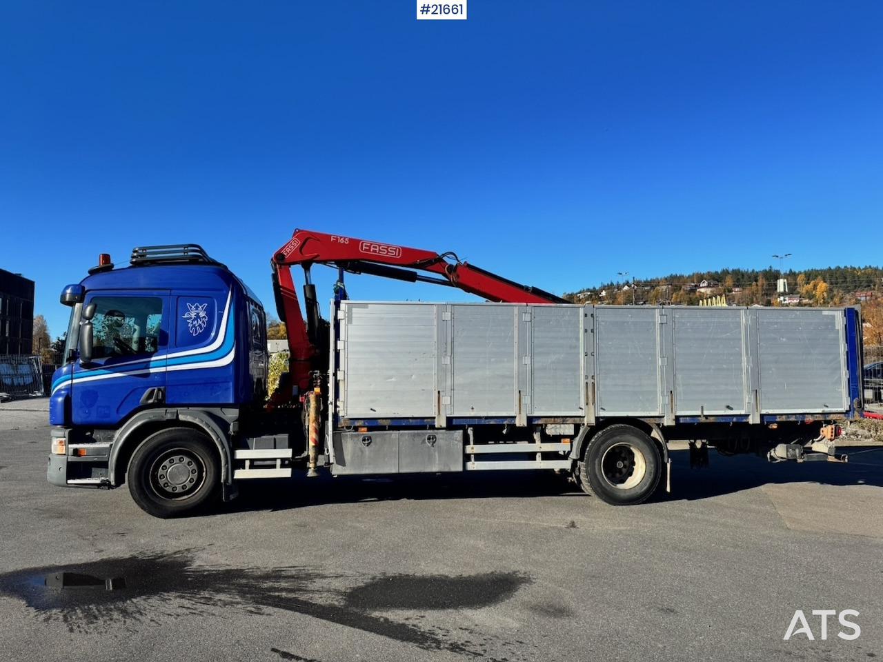 Scania Scania P320 4x2 Kranbil m/ 16,5 t/m Fassi kran og Løftelem. - شاحنة كرين: صورة 4 Scania Scania P320 4x2 Kranbil m/ 16,5 t/m Fassi kran og Løftelem. - شاحنة كرين: صورة 4