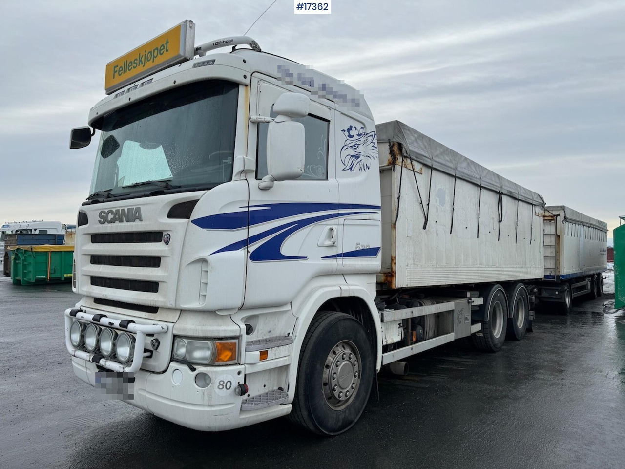 Scania Scania R620 kornbil m/ Hengsrød påbygg - شاحنة مقفلة: صورة 1 Scania Scania R620 kornbil m/ Hengsrød påbygg - شاحنة مقفلة: صورة 1