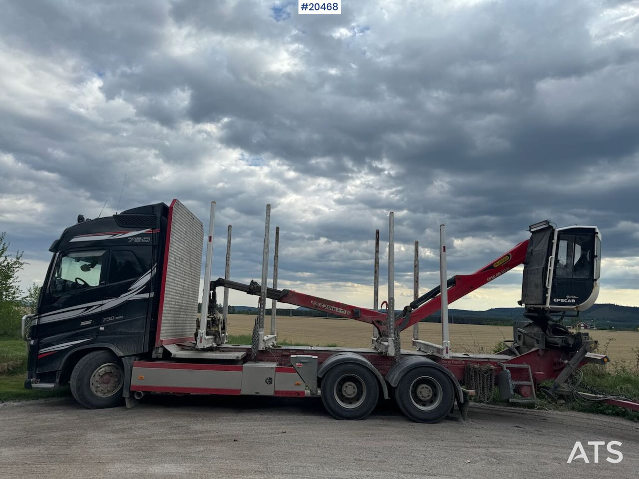 Volvo FH750 - شاحنة قطع الأشجار: صورة 2 Volvo FH750 - شاحنة قطع الأشجار: صورة 2
