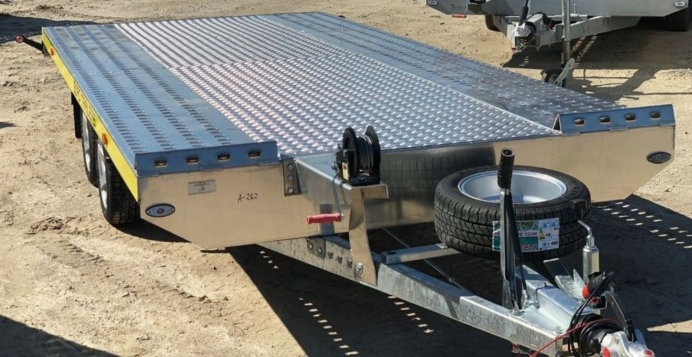 Boro NOWA LAWETA Merkury ALUMINIOWY 4,5m! - مقطورة شحن نقل السيارات: صورة 2 Boro NOWA LAWETA Merkury ALUMINIOWY 4,5m! - مقطورة شحن نقل السيارات: صورة 2