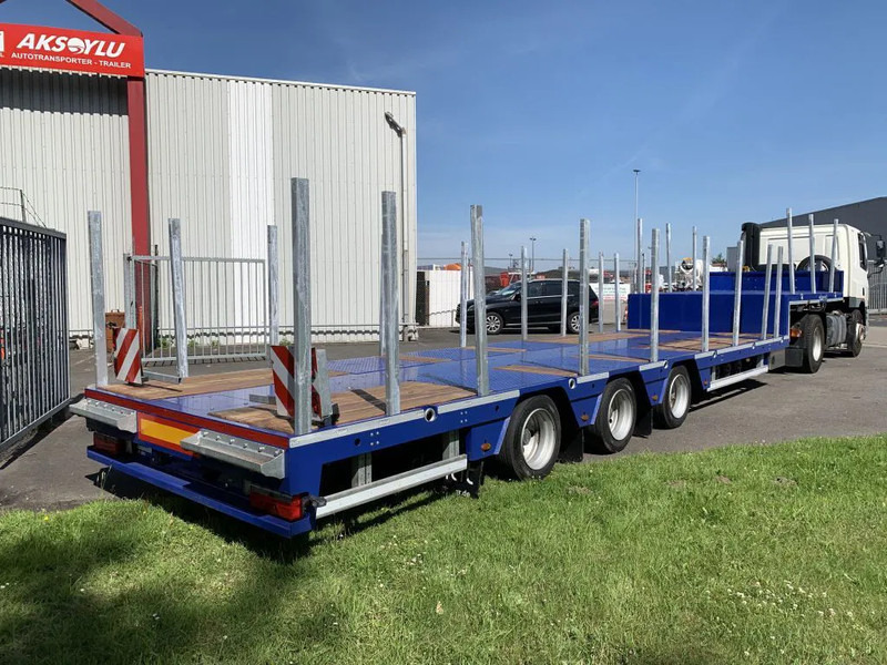 Kässbohrer DONAT Semi trailer gondola special for paragraaf 70 Germany extendable uitschuif semirremolque op voorraad new - عربة منخفضة مسطحة نصف مقطورة: صورة 3 Kässbohrer DONAT Semi trailer gondola special for paragraaf 70 Germany extendable uitschuif semirremolque op voorraad new - عربة منخفضة مسطحة نصف مقطورة: صورة 3